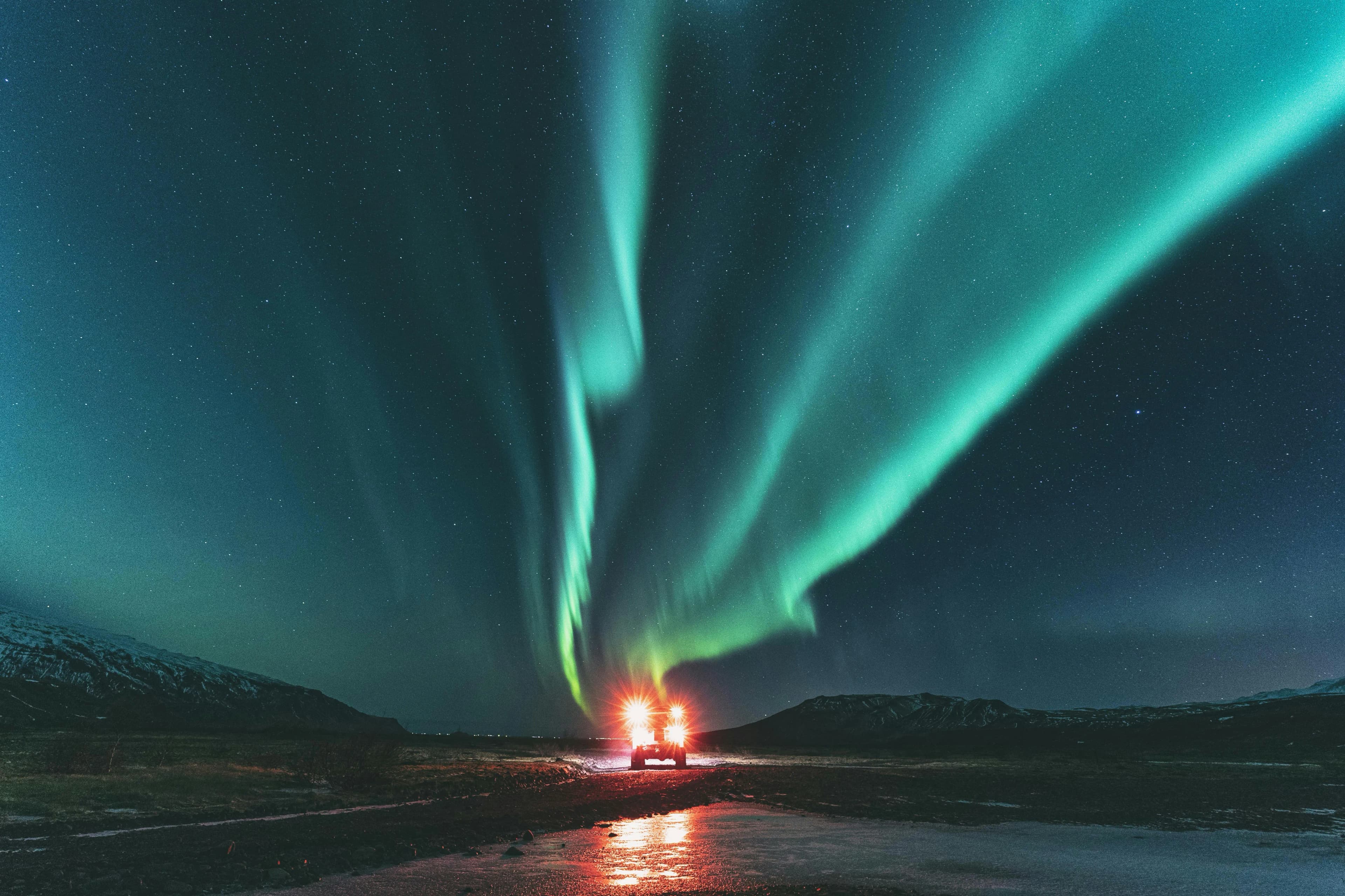 Northern lights over Abisko National Park, Sweden