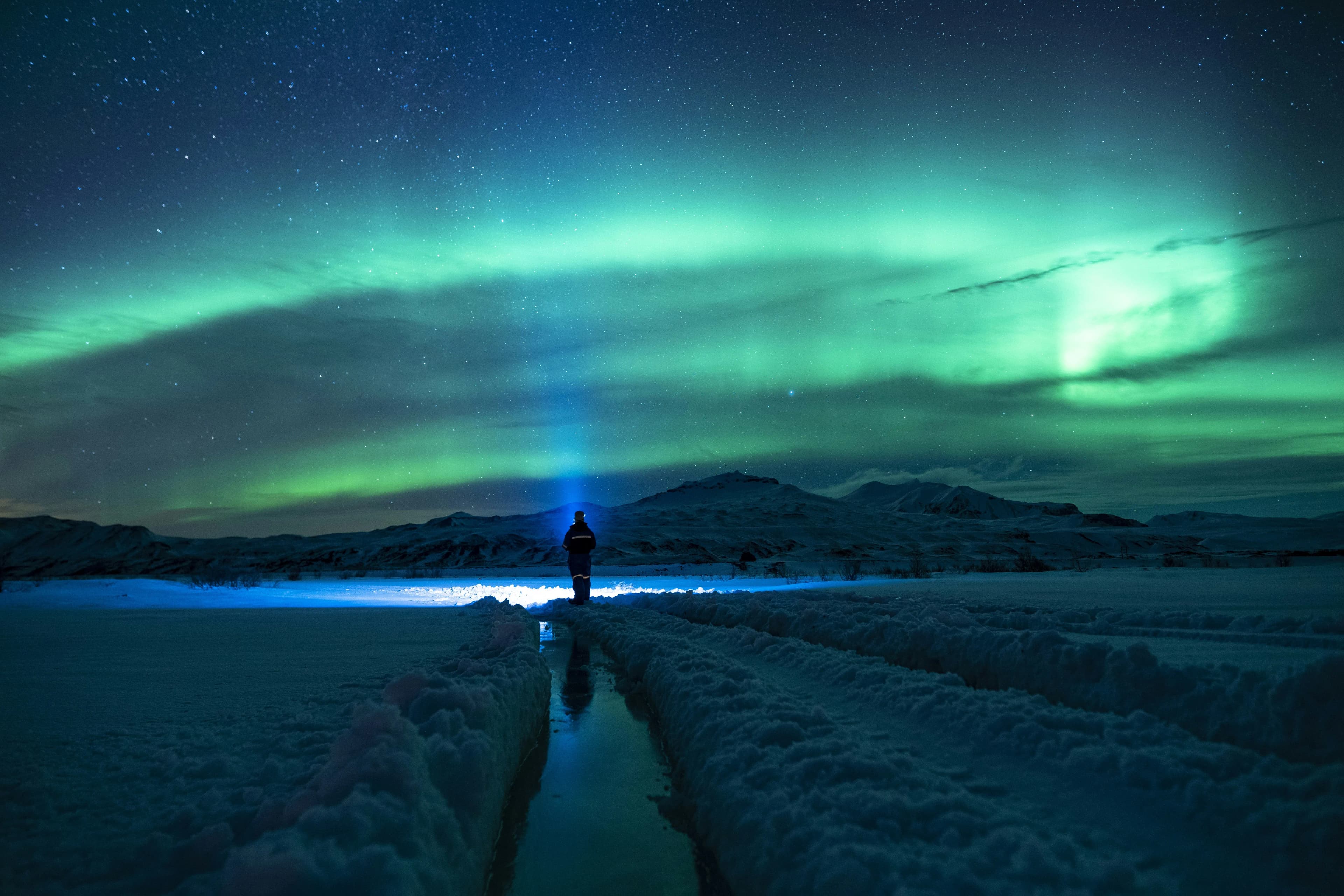 Northern lights over Tromsø, Norway